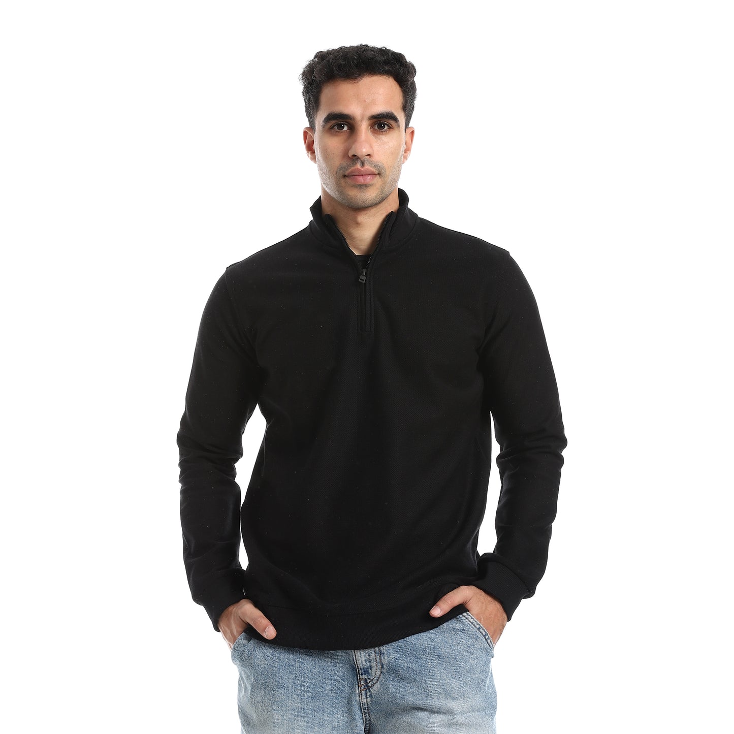 Half Zipper Closure T Shirt