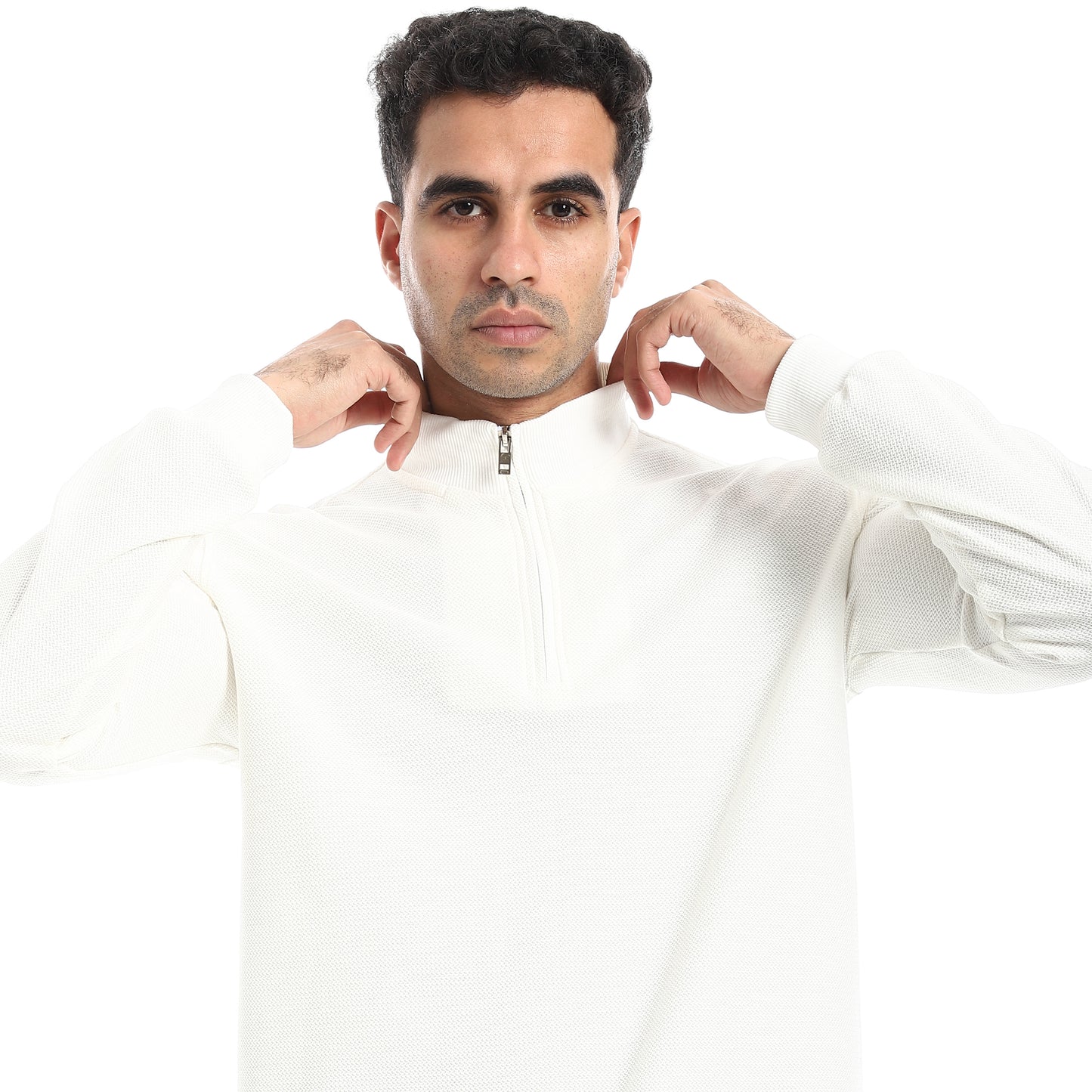 Half Zipper Closure T Shirt