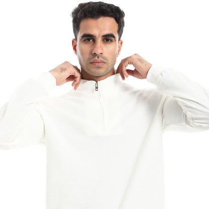 Half Zipper Closure T Shirt