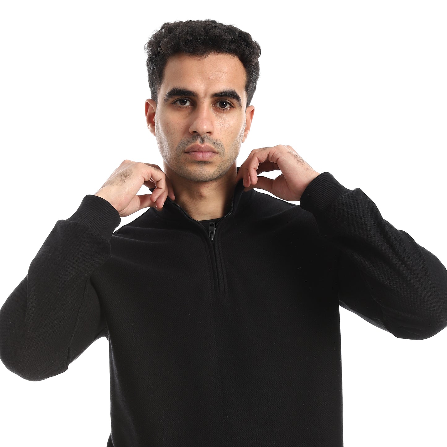 Half Zipper Closure T Shirt