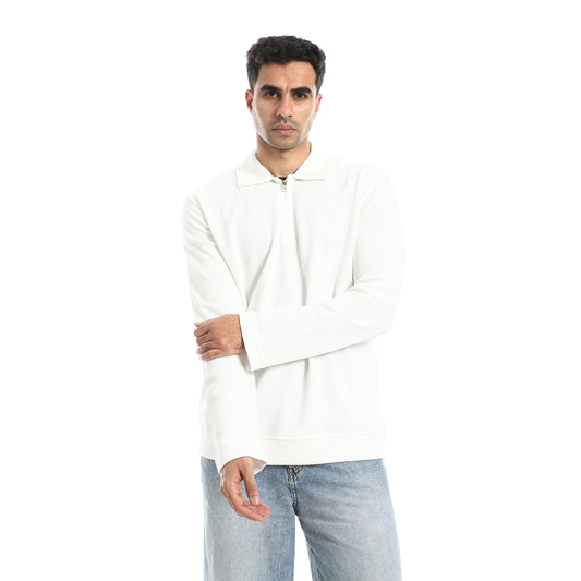 Half Zipper Closure T Shirt