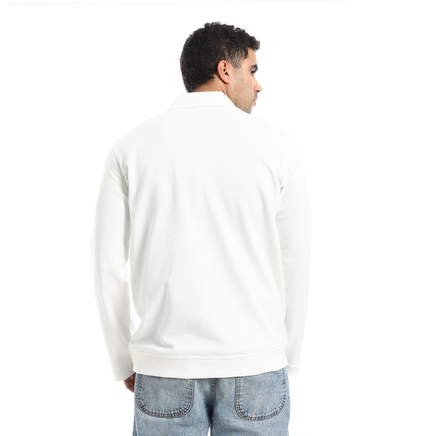 Half Closure Neck Hoodie
