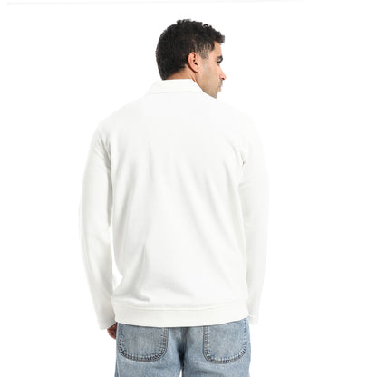 Half Closure Neck Hoodie