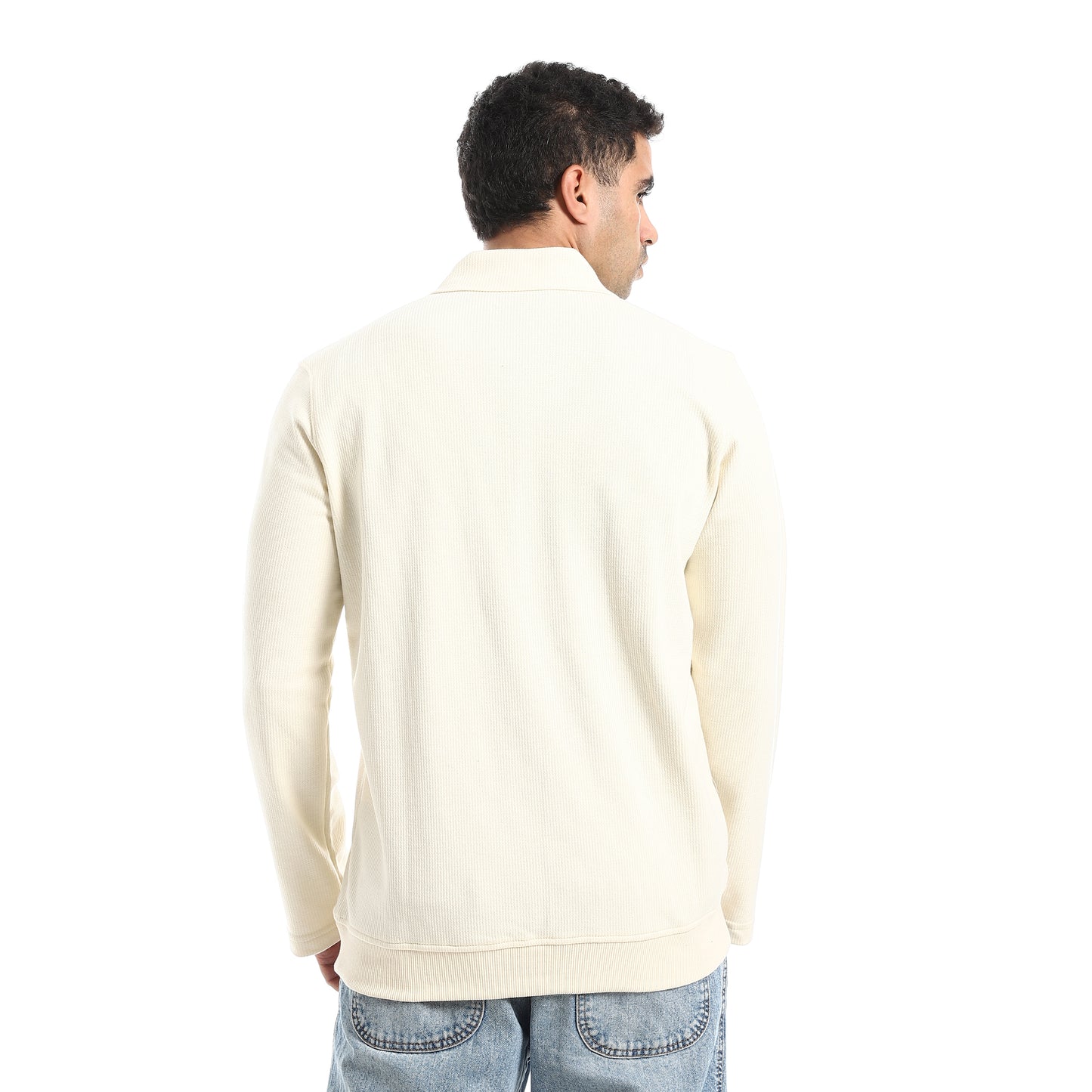 Half Closure Neck Hoodie