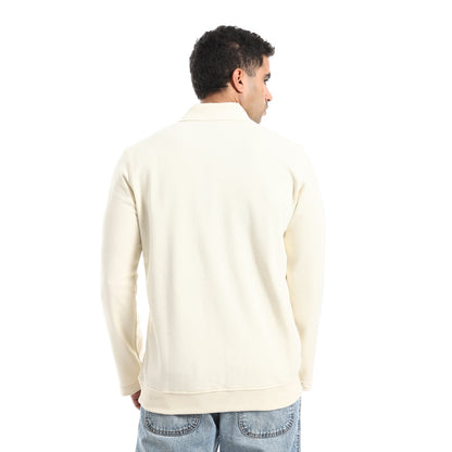 Half Closure Neck Hoodie