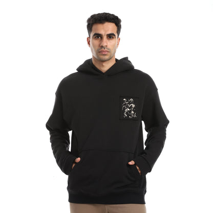 Cotton Sweatshirt With Back Printed