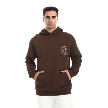 Cotton Sweatshirt With Back Printed