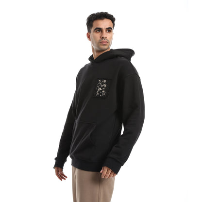 Cotton Sweatshirt With Back Printed