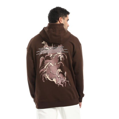 Cotton Sweatshirt With Back Printed