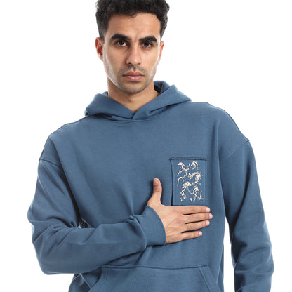 Cotton Sweatshirt With Back Printed