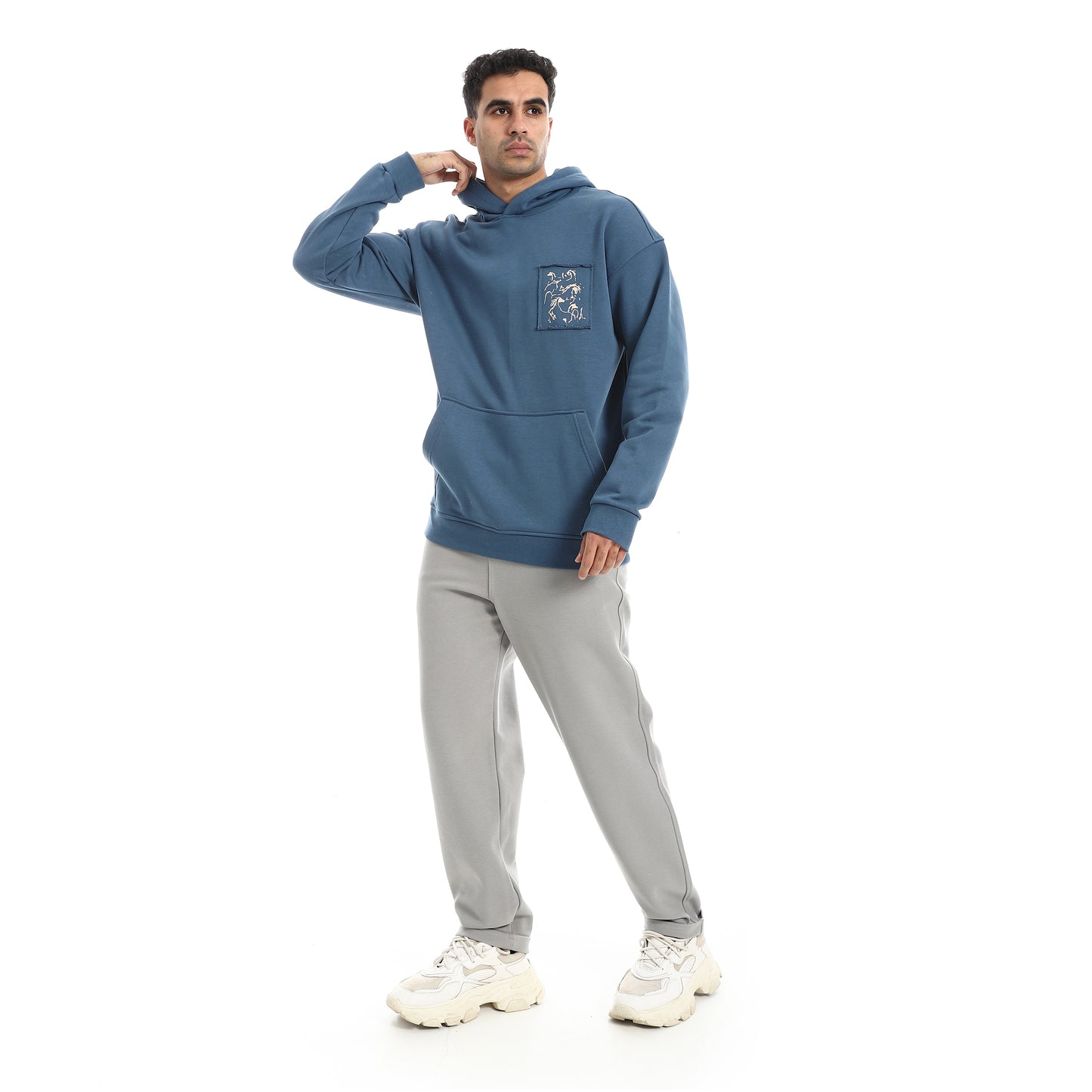 Cotton Sweatshirt With Back Printed