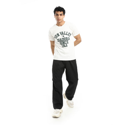 Gabardine Pants With Strap Release Buckle
