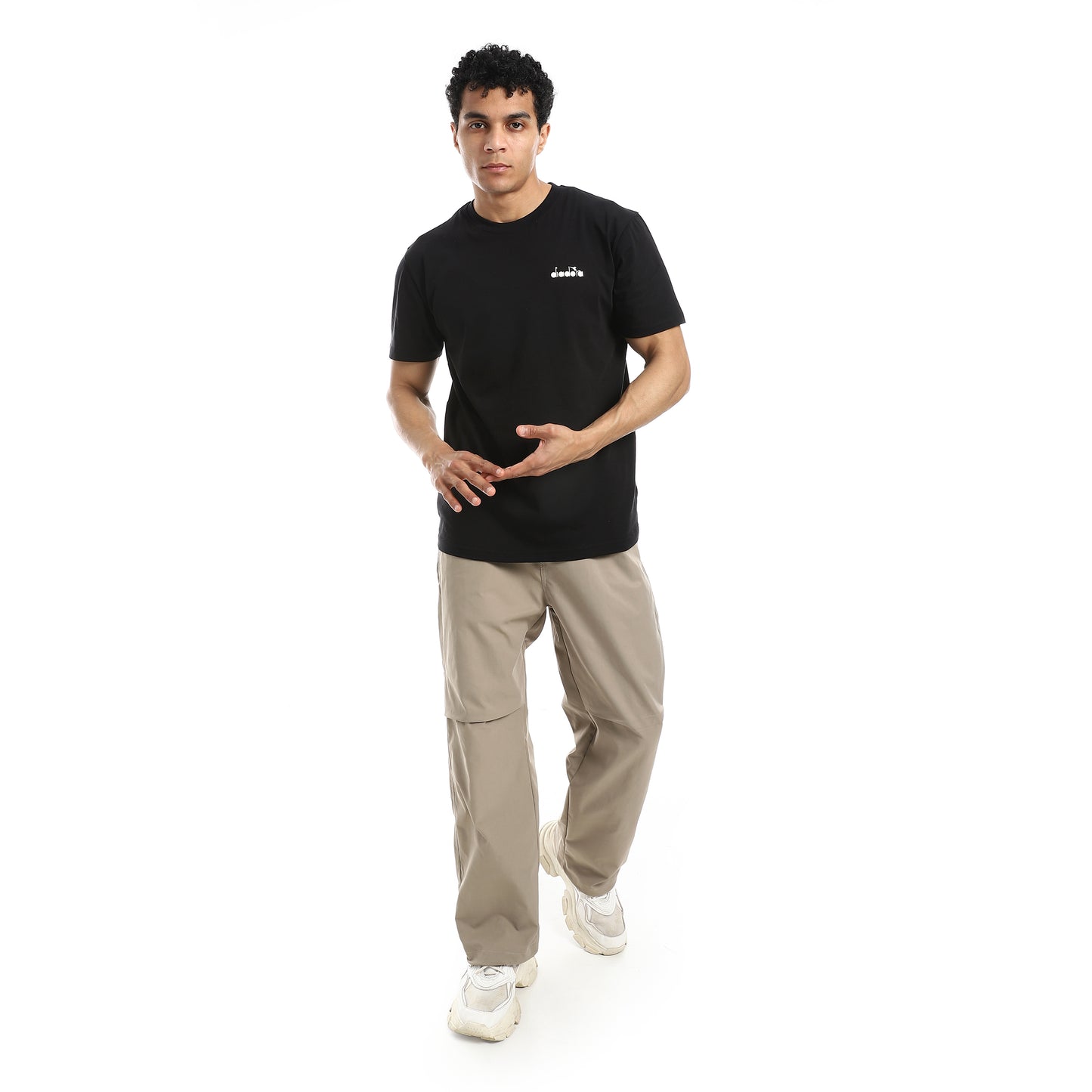 Gabardine Pants With Strap Release Buckle