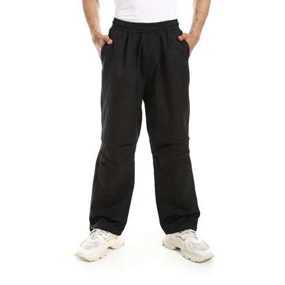 Solid Pattern Gabardine Pants