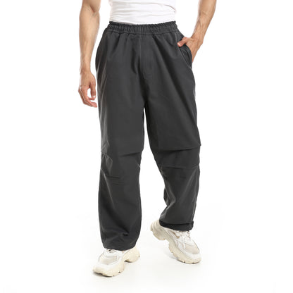 Solid Pattern Gabardine Pants