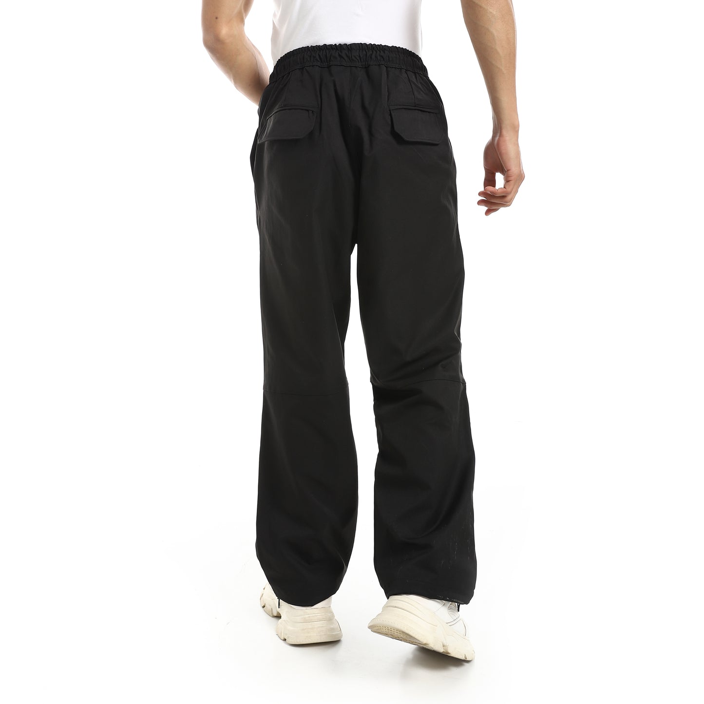 Solid Pattern Gabardine Pants