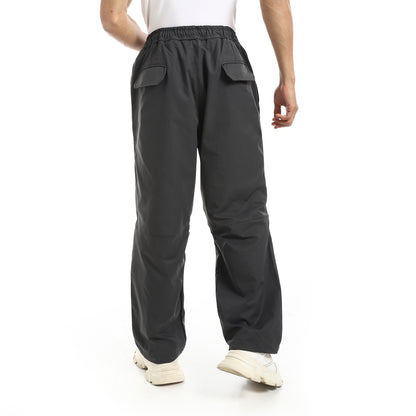 Solid Pattern Gabardine Pants