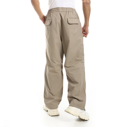 Solid Pattern Gabardine Pants