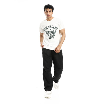 Solid Pattern Gabardine Pants