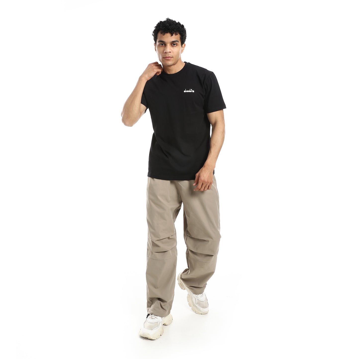 Solid Pattern Gabardine Pants