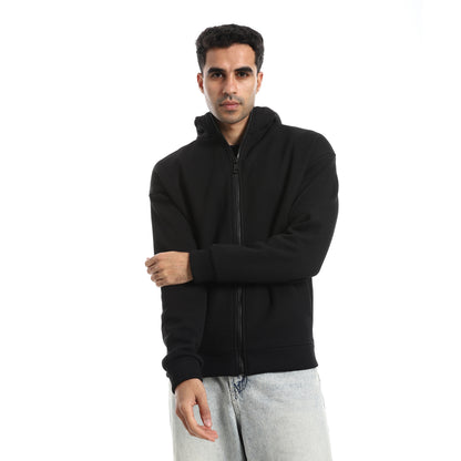 Pique Pattern Sweatshirt