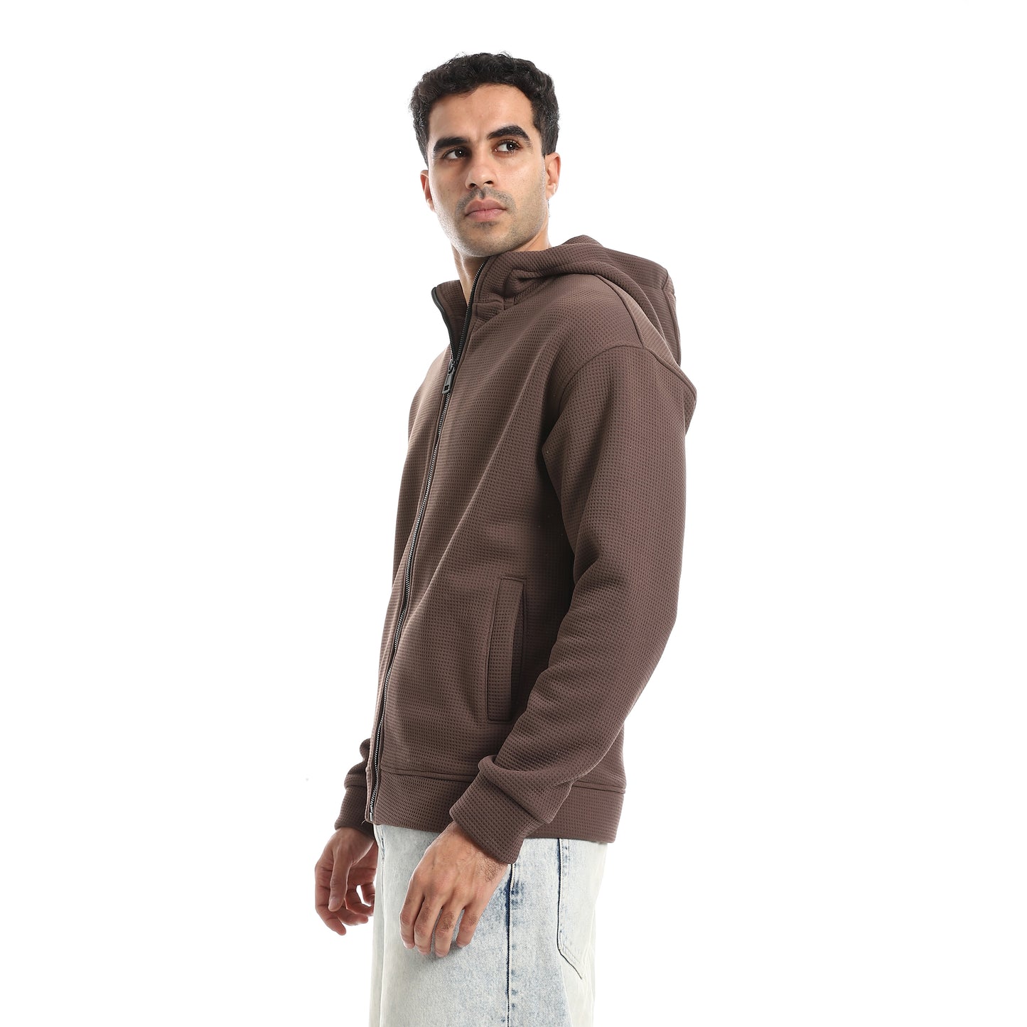 Pique Pattern Sweatshirt
