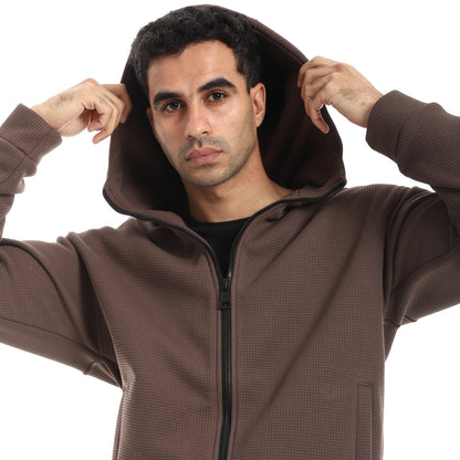 Pique Pattern Sweatshirt