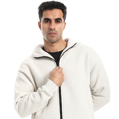 Pique Pattern Sweatshirt