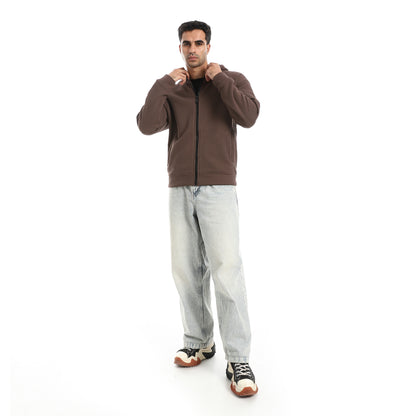 Pique Pattern Sweatshirt