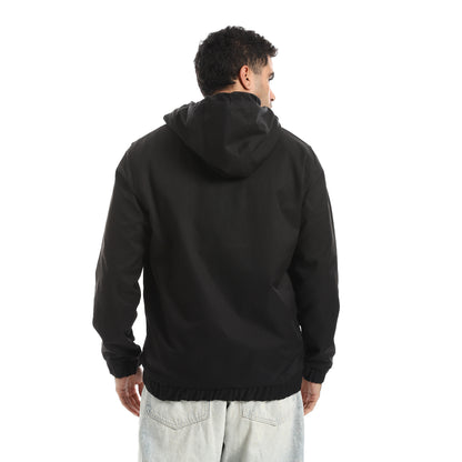 Gabardine Jacket With Two Pockets