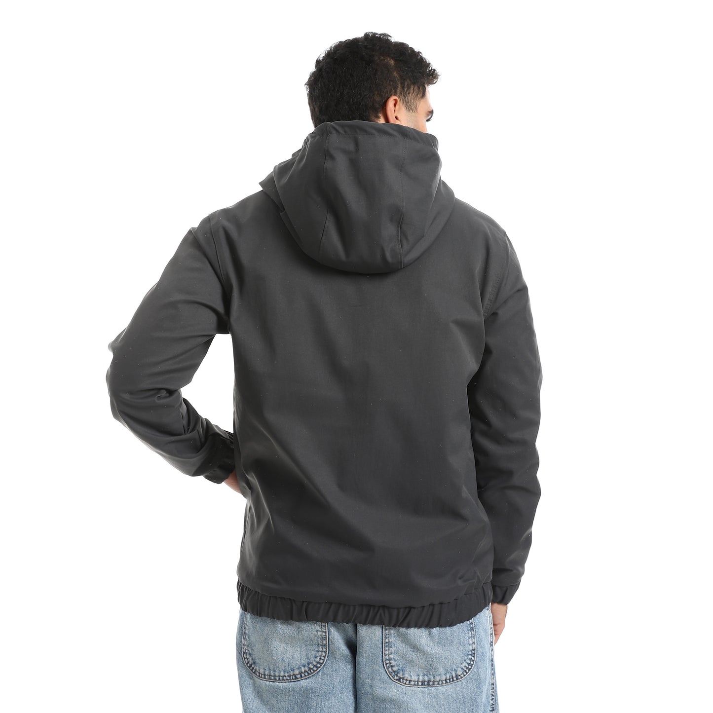 Gabardine Jacket With Two Pockets