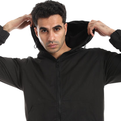 Gabardine Jacket With Two Pockets