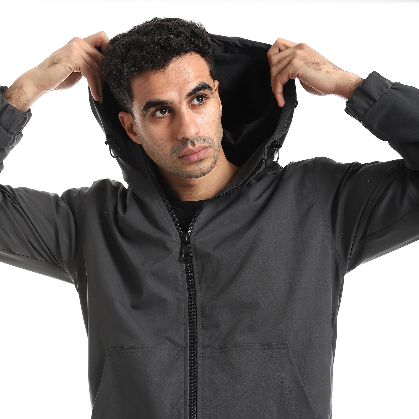 Gabardine Jacket With Two Pockets