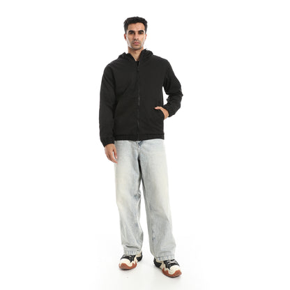 Gabardine Jacket With Two Pockets