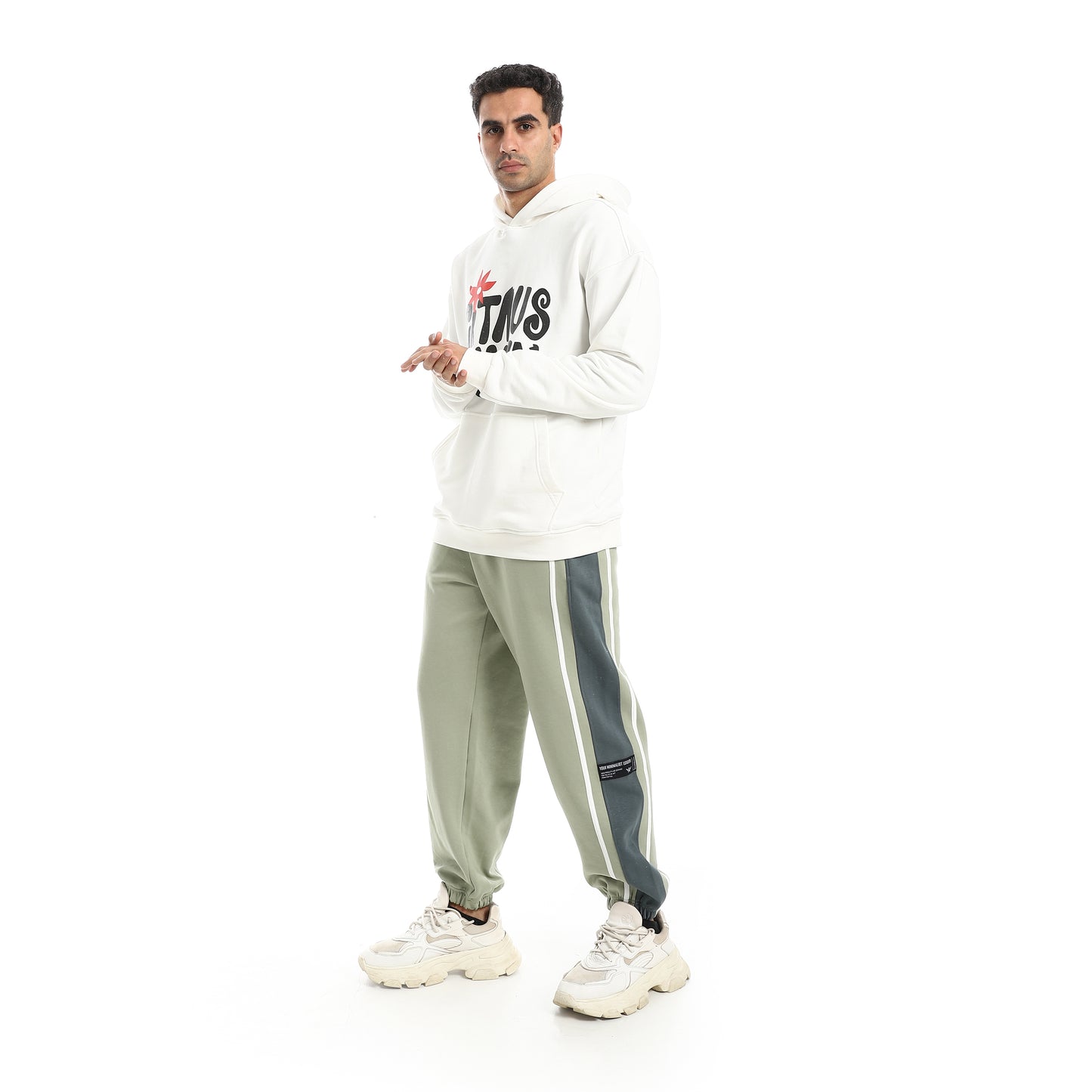 Printed Cotton Sweatpants