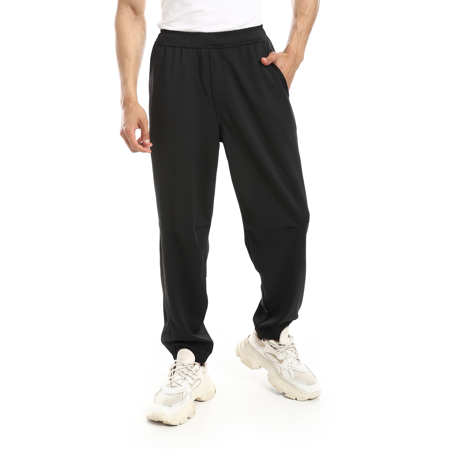 Elastic Waist With Drawstring Sweatpants