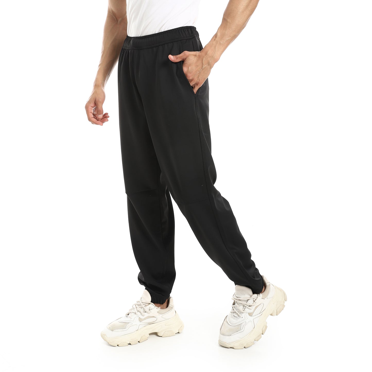 Elastic Waist With Drawstring Sweatpants