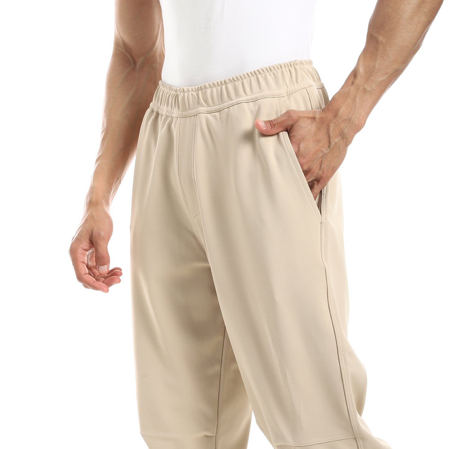 Elastic Waist With Drawstring Sweatpants