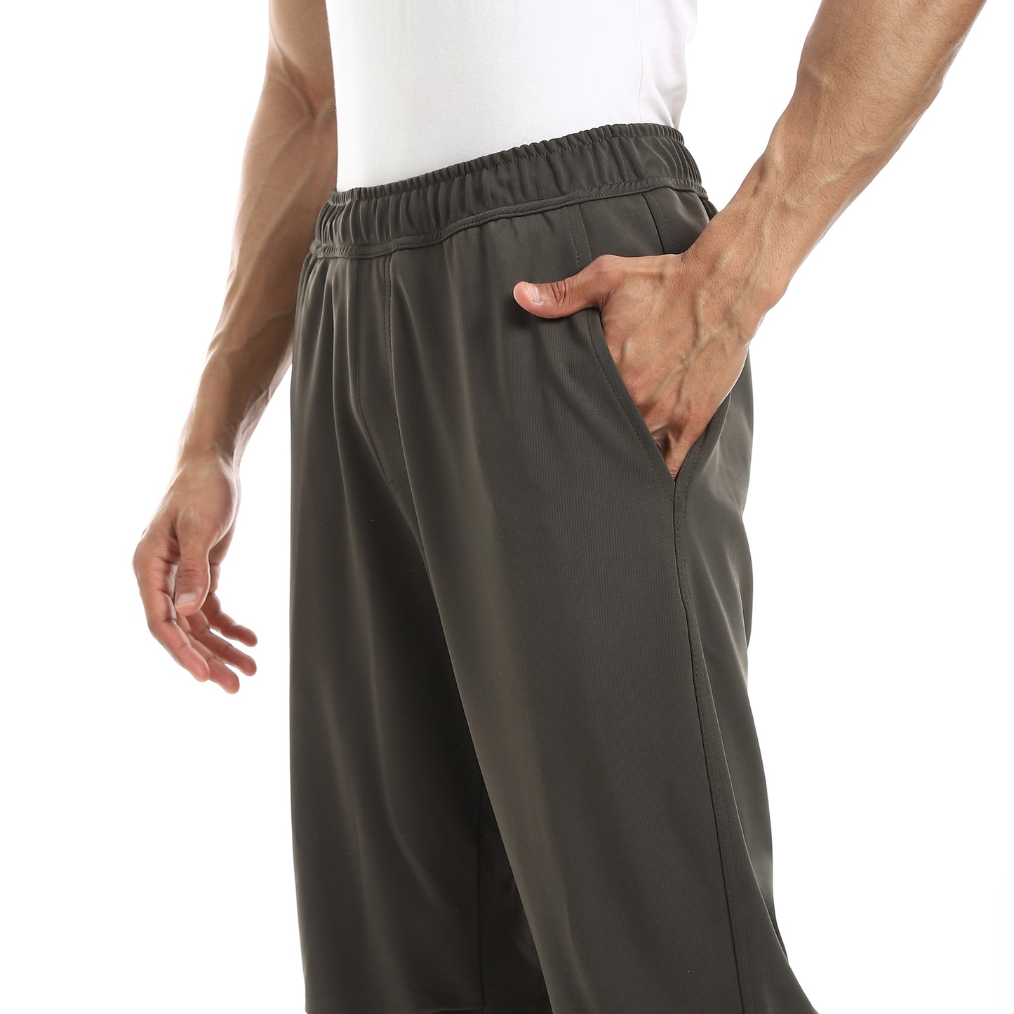 Elastic Waist With Drawstring Sweatpants