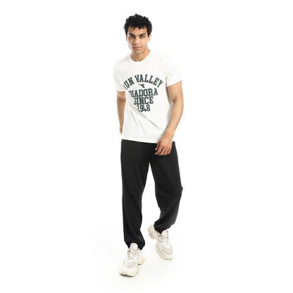 Elastic Waist With Drawstring Sweatpants